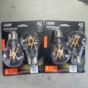 2x 2pack Feit enhance LED Bulb 40 watt equivalent Medium Base A15 size for Fans